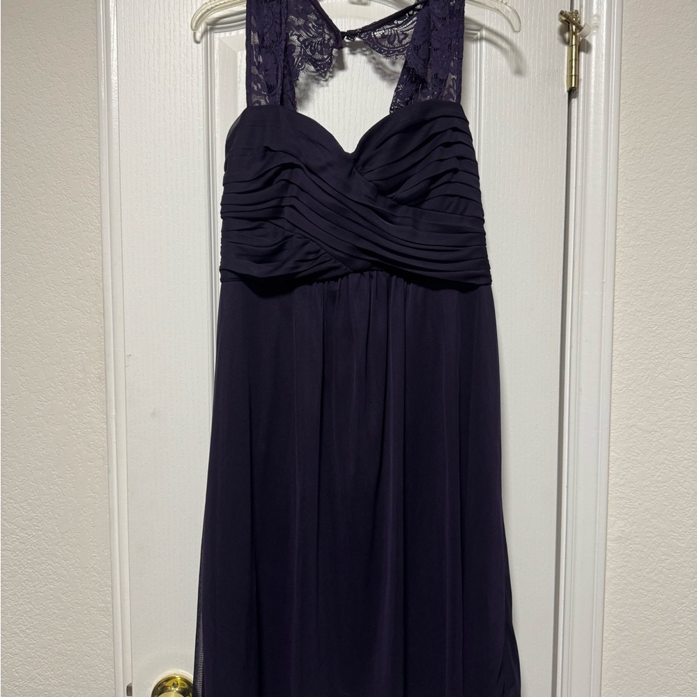 Scarlett Deep Purple Backless Dress